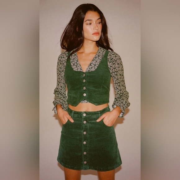 ROLLA'S NWT Francoise Cord Mini Skirt in Electric .. Small - Picture 15 of 16